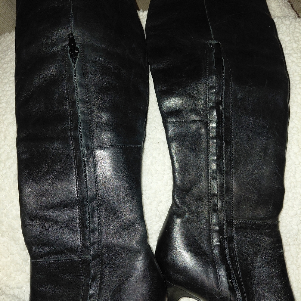 Steve Madden Women’s Black Over-the-Knee Stiletto Boots - Picture 6 of 9